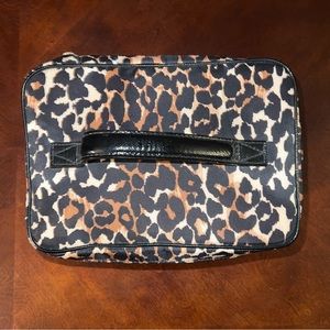 Victoria’s Secret Train Case Leopard Print Cosmetics Bag
